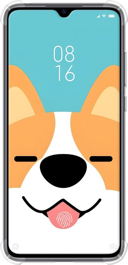 Силикон с усиленными углами чехол Корги для Xiaomi Mi CC9 - 6280sp-1747 изображение 