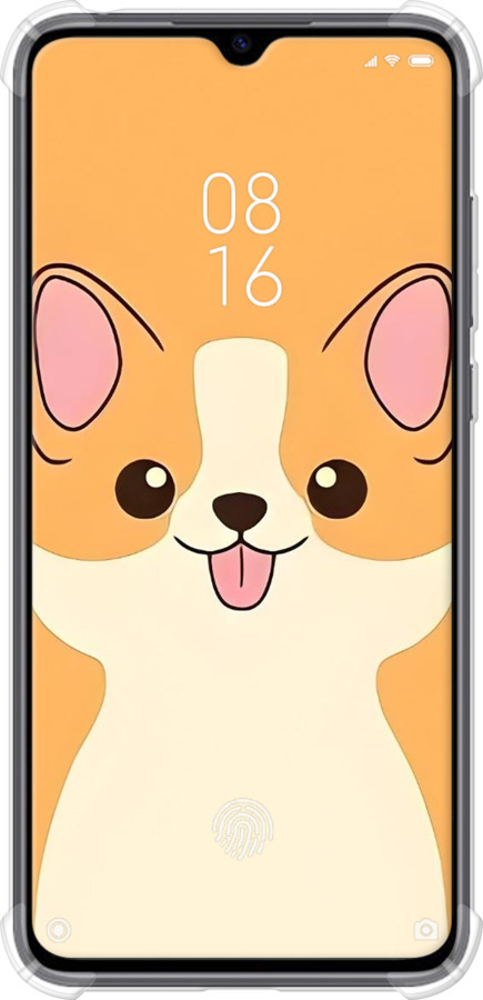 Силикон с усиленными углами чехол Милый пес для Xiaomi Mi CC9 - 6296sp-1747 изображение 