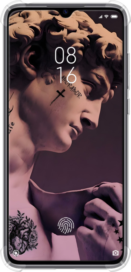 Силикон с усиленными углами чехол Давид для Xiaomi Mi CC9 - 6302sp-1747 изображение 