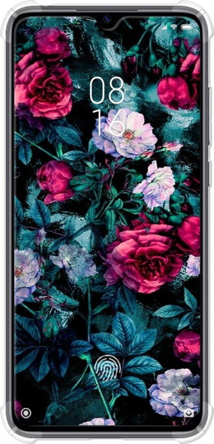 Силіконовий протиударний с посиленими кутами чехол Сад та троянди для Xiaomi Mi 9 Lite - 6483sp-1834 изображение 