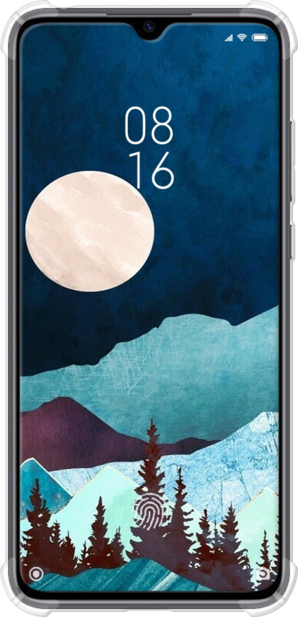 Силикон с усиленными углами чехол Горная идиллия ночной пейзаж для Xiaomi Mi CC9 - 6488sp-1747 изображение 