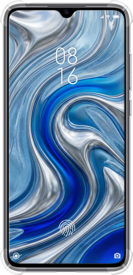 Силикон с усиленными углами чехол Liquid Chrome для Xiaomi Mi 9 Lite - 6781sp-1834 изображение 