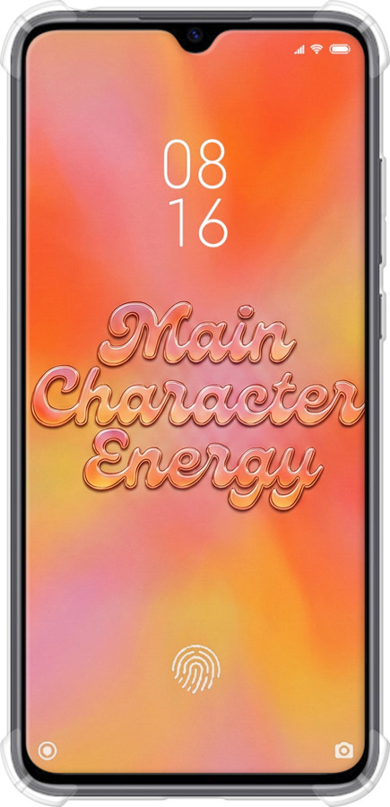 Силикон с усиленными углами чехол Aura Gradient Main Character Energy Aesthetic Y2K для Xiaomi Mi CC9 - 6783sp-1747 изображение 