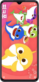 2D пластиковый чехол Бейби Шаркс для Xiaomi Mi 9 Lite - 6305t-1834 изображение 
