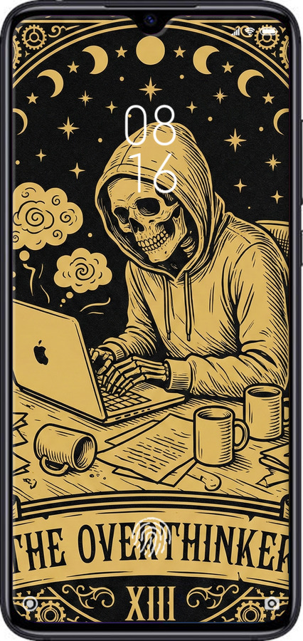 Силіконовий чехол The Overthinker для Xiaomi Mi 9 Lite - 6774u-1834 изображение 