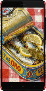 3D пластиковый матовый чехол Vintage Sardine Tin Phone для Xiaomi Mi Max 2 - 6772m-994 изображение 