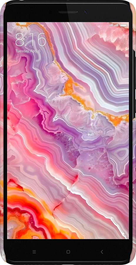 3D пластиковый матовый чехол Мрамор 2 для Xiaomi Mi Max 2 - 6307m-994 изображение 