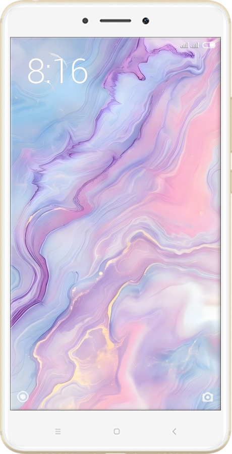 2D пластиковый чехол Нежный мрамор для Xiaomi Mi Max 2 - 6310t-994 изображение 