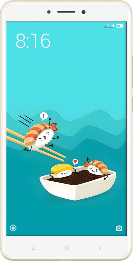2D пластиковый чехол Суши для Xiaomi Mi Max 2 - 6354t-994 изображение 