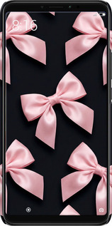 3D пластиковый матовый чехол Coquette Ribbons Dark Coquette для Xiaomi Mi Max 3 - 6767m-1534 изображение 
