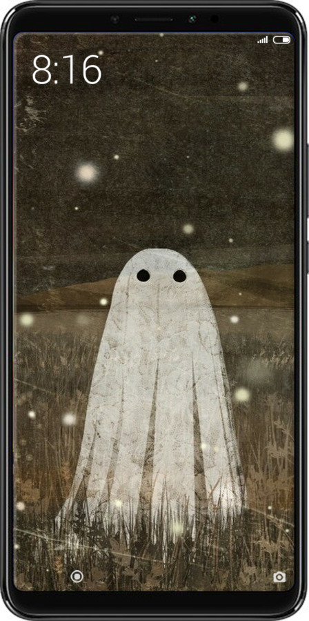 2D пластиковый чехол Привидение и светлячки для Xiaomi Mi Max 3 - 6406t-1534 изображение 