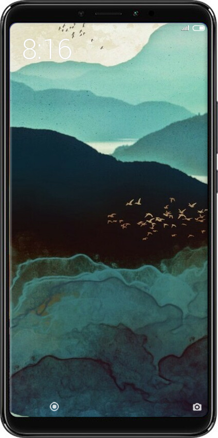 2D пластиковый чехол С изображением гор Индиго для Xiaomi Mi Max 3 - 6484t-1534 изображение 