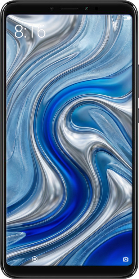 2D пластиковый чехол Liquid Chrome для Xiaomi Mi Max 3 - 6781t-1534 изображение 