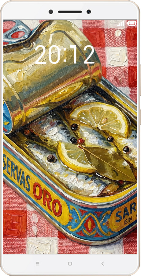 Силиконовый чехол Vintage Sardine Tin Phone для Xiaomi Mi Max - 6772u-275 изображение 