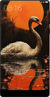 TPU чехол Лебедь для Xiaomi Mi MiX 2 - 5964b-1067 изображение 