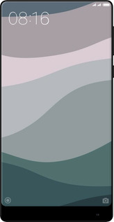TPU чехол З фіолетовим та бірюзовим ретро-стилем та хвилями для Xiaomi Mi MiX 2 - 6533b-1067 изображение 