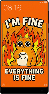 2D пластиковий чехол Funny Cat для Xiaomi Mi MiX 2 - 6786t-1067 изображение 