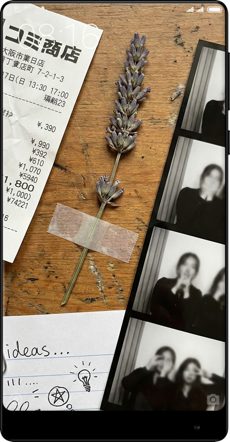 2D пластиковый чехол Aesthetic Scrapbook Collage для Xiaomi Mi MiX 2 - 6773t-1067 изображение 