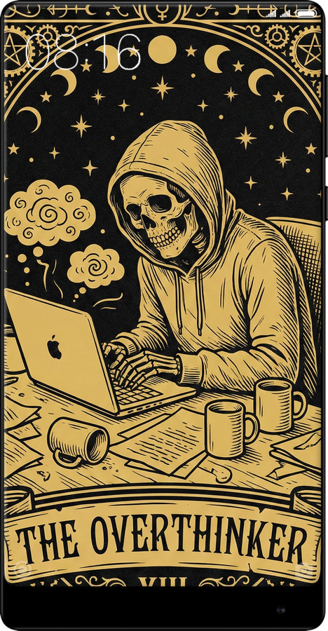 2D пластиковый чехол The Overthinker для Xiaomi Mi MiX 2 - 6774t-1067 изображение 