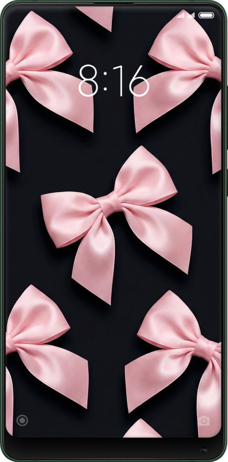 Силиконовый чехол Coquette Ribbons Dark Coquette для Xiaomi Mi Mix 2s - 6767u-1438 изображение 