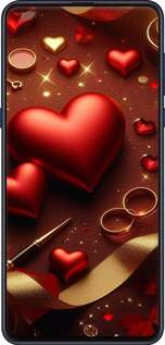 2D пластиковий чехол Сердечки v3 для Xiaomi Mi Mix 3 - 5833t-1599 изображение 