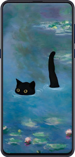 Силіконовий чехол Із зображенням кота та водяної лілії Monet для Xiaomi Mi Mix 3 - 6519u-1599 изображение 