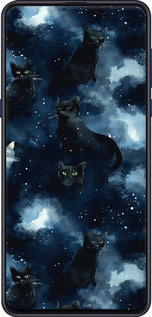 2D пластиковый чехол Изображение Кошек с тёмной акварелью для Xiaomi Mi Mix 3 - 6521t-1599 изображение 