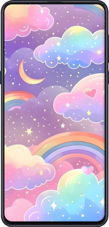 2D пластиковий чехол Хмари та веселка для Xiaomi Mi Mix 3 - 6312t-1599 изображение 