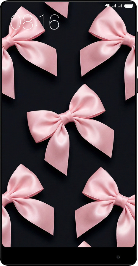 Силиконовый чехол Coquette Ribbons Dark Coquette для Xiaomi Mi MiX - 6767u-426 изображение 