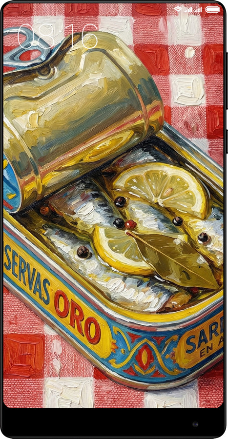 Силиконовый чехол Vintage Sardine Tin Phone для Xiaomi Mi MiX - 6772u-426 изображение 