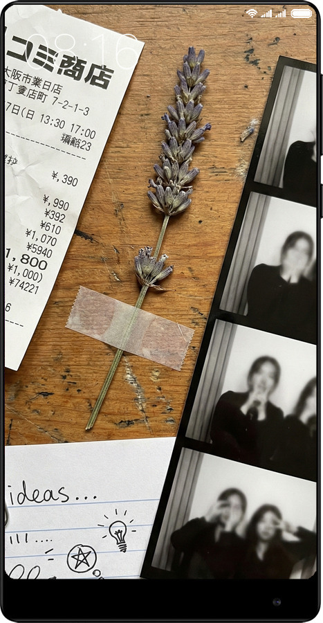 Силиконовый чехол Aesthetic Scrapbook Collage для Xiaomi Mi MiX - 6773u-426 изображение 