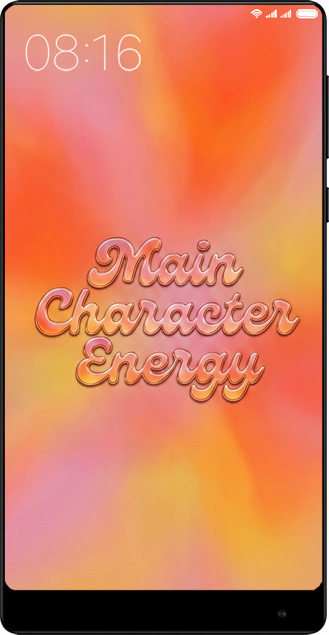 Силіконовий чехол Aura Gradient Main Character Energy Aesthetic Y2K для Xiaomi Mi MiX - 6783u-426 изображение 