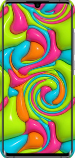 3D пластиковий матовий чехол Y2K Jelly Dream для Xiaomi Mi Note 10 Lite - 6780m-1937 изображение 