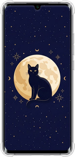 Силикон с усиленными углами чехол Cute Cat Celestial/Witchy для Xiaomi Mi Note 10 Lite - 6787sp-1937 изображение 