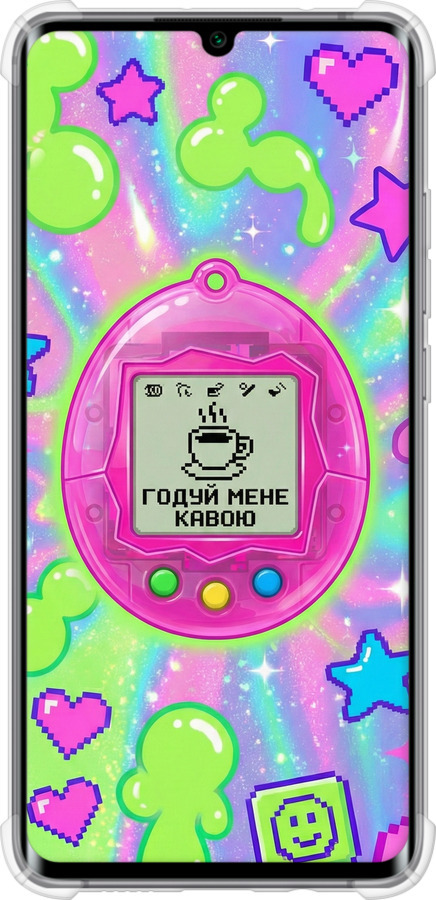 Силикон с усиленными углами чехол Y2K Aesthetic Retro Pet: Годуй мене кавою для Xiaomi Mi Note 10 Lite - 6784sp-1937 изображение 