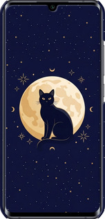 3D пластиковый матовый чехол Cute Cat Celestial/Witchy для Xiaomi Mi Note 10 - 6787m-1820 изображение 