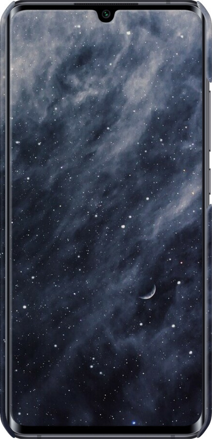 3D пластиковый матовый чехол Голубые облака, Голубая луна для Xiaomi Mi Note 10 - 6398m-1820 изображение 