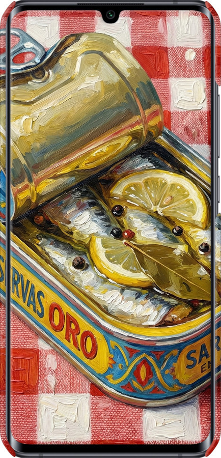 3D пластиковый матовый чехол Vintage Sardine Tin Phone для Xiaomi Mi Note 10 - 6772m-1820 изображение 