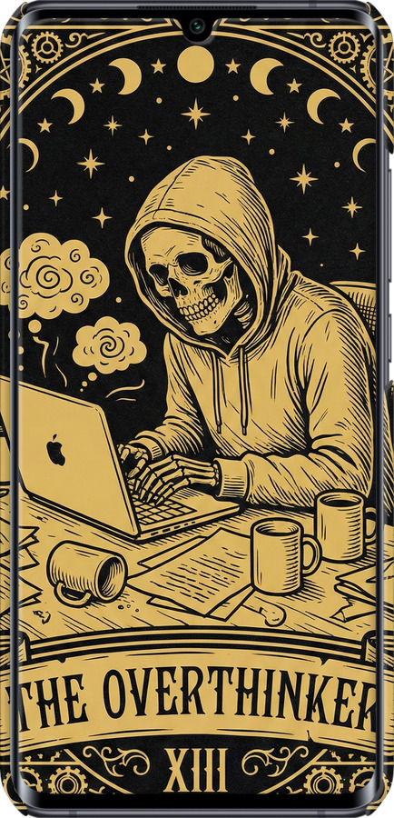 3D пластиковый матовый чехол The Overthinker для Xiaomi Mi Note 10 - 6774m-1820 изображение 