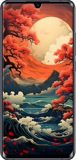 2D пластиковий чехол Природа Японії для Xiaomi Mi Note 10 - 6327t-1820 изображение 