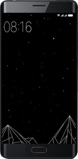 Силіконовий чехол Чорно білі абстрактні гори для Xiaomi Mi Note 2 - 6437u-422 изображение 