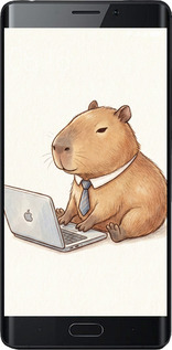 Силиконовый чехол Funny Capybara CEO Working для Xiaomi Mi Note 2 - 6777u-422 изображение 