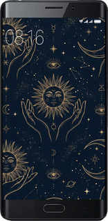 Силиконовый чехол Celestial Harmony: Sun & Moon Gold Mystic Pattern для Xiaomi Mi Note 2 - 6778u-422 изображение 