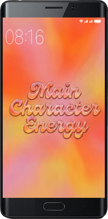 Силиконовый чехол Aura Gradient Main Character Energy Aesthetic Y2K для Xiaomi Mi Note 2 - 6783u-422 изображение 