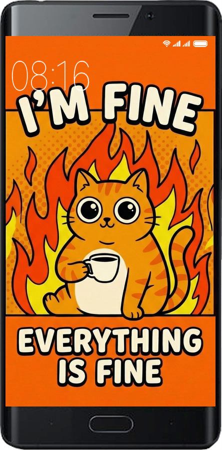 Силіконовий чехол Funny Cat для Xiaomi Mi Note 2 - 6786u-422 изображение 