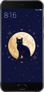 Силиконовый чехол Cute Cat Celestial/Witchy для Xiaomi Mi Note 3 - 6787u-978 изображение 