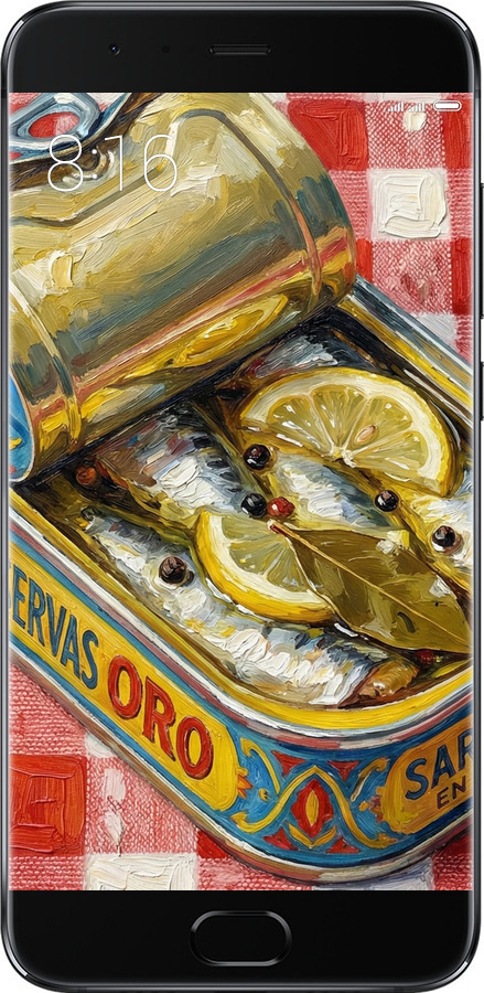 Силиконовый чехол Vintage Sardine Tin Phone для Xiaomi Mi Note 3 - 6772u-978 изображение 