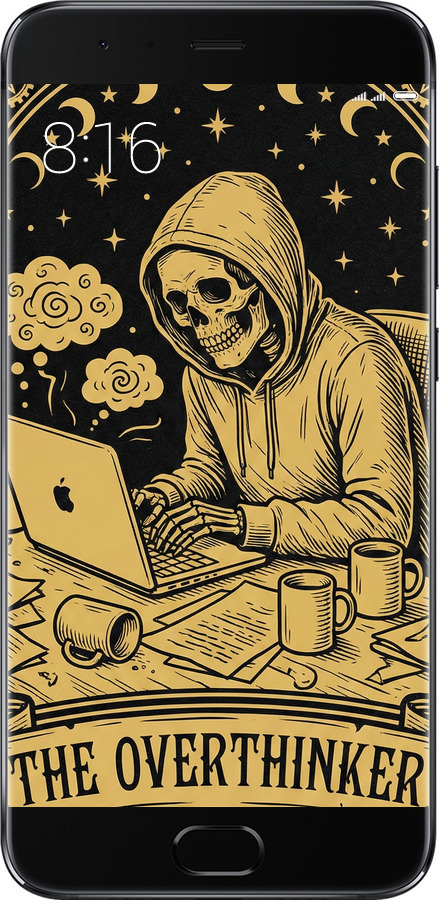 Силиконовый чехол The Overthinker для Xiaomi Mi Note 3 - 6774u-978 изображение 