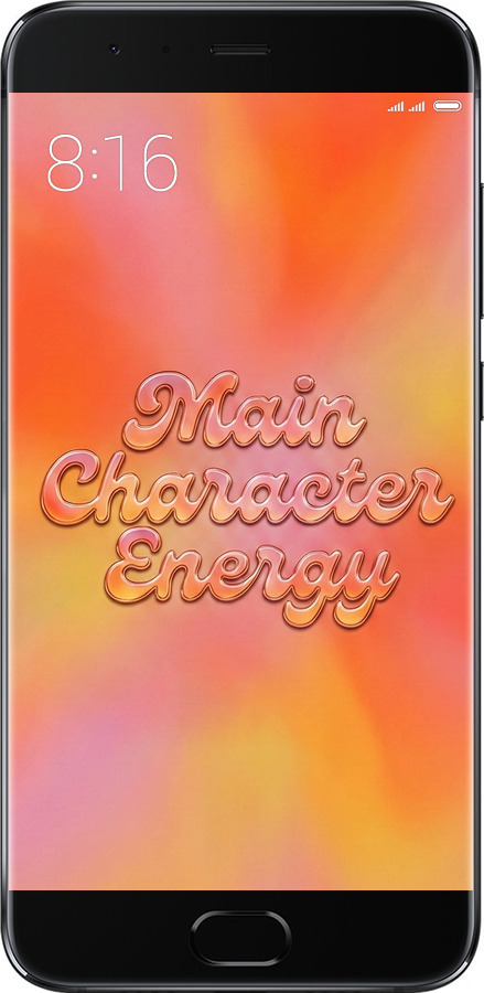 Силиконовый чехол Aura Gradient Main Character Energy Aesthetic Y2K для Xiaomi Mi Note 3 - 6783u-978 изображение 