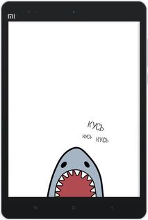 Силиконовый чехол Акула для Xiaomi Mi Pad - 4870u-361 изображение 